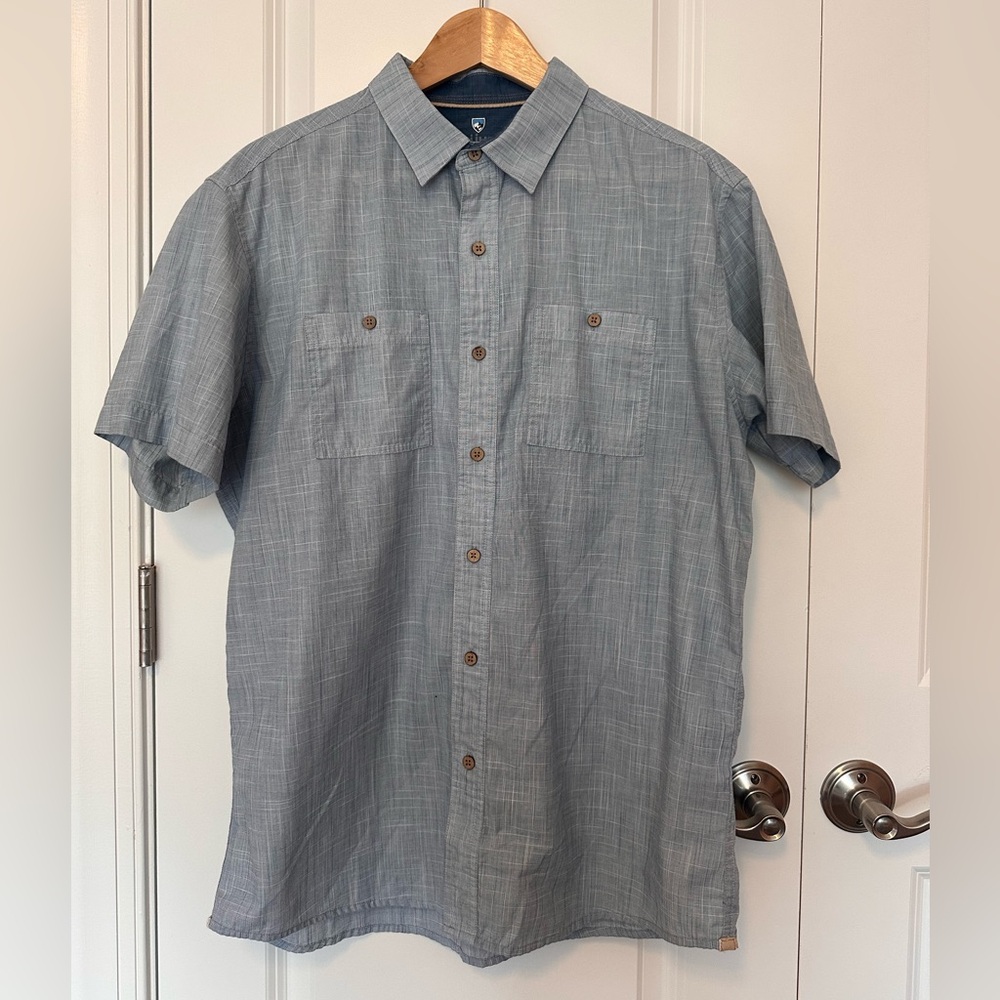 Kuhl Blue Casual Button Down Shirt for Men